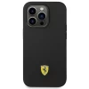 Чохол Ferrari Silicone Metal Logo для iPhone 14 Pro Black with Magsafe (FESSIHMP14LBK)