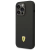 Чохол Ferrari Silicone Metal Logo для iPhone 14 Pro Black with Magsafe (FESSIHMP14LBK)