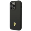 Чехол Ferrari Silicone Metal Logo для iPhone 14 Pro Black with Magsafe (FESSIHMP14LBK)