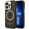 Чохол Guess Gold Outline Translucent для iPhone 14 Pro Max Black with MagSafe (GUHMP14XHTCMK)