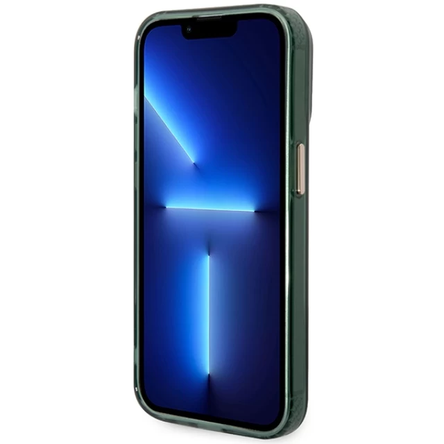 Чехол Guess Gold Outline Translucent для iPhone 14 Pro Khaki with MagSafe (GUHMP14LHTCMA)