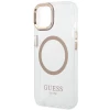 Чехол Guess Metal Outline для iPhone 14 Plus Gold with MagSafe (GUHMP14MHTRMD)