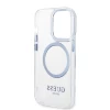 Чохол Guess Metal Outline для iPhone 14 Pro Max Blue with MagSafe (GUHMP14XHTRMB)