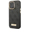 Чохол Guess 4G Logo Plate для iPhone 14 Pro Black with MagSafe (GUHMP14LU4GPRK)