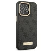 Чехол Guess 4G Logo Plate для iPhone 14 Pro Black with MagSafe (GUHMP14LU4GPRK)