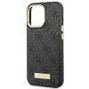 Чехол Guess 4G Logo Plate для iPhone 14 Pro Black with MagSafe (GUHMP14LU4GPRK)