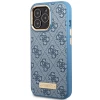 Чехол Guess 4G Logo Plate для iPhone 14 Pro Blue with MagSafe (GUHMP14LU4GPRB)