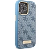 Чохол Guess 4G Logo Plate для iPhone 14 Pro Max Blue with MagSafe (GUHMP14XU4GPRB)