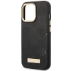 Чохол Guess Peony Logo Plate Collection для iPhone 14 Pro Black with MagSafe (GUHMP14LSAPSTK)