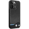 Чохол BMW для iPhone 14 Pro Leather Carbon Black with MagSafe (BMHMP14L22NBCK)