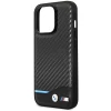 Чохол BMW для iPhone 14 Pro Leather Carbon Black with MagSafe (BMHMP14L22NBCK)