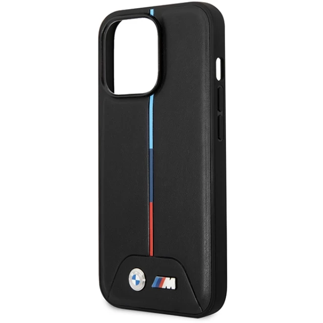 Чохол BMW Quilted Tricolor для iPhone 14 Pro Black with MagSafe (BMHMP14L22PVTK)