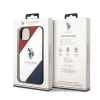 Чохол U.S. Polo Assn. Tricolor Embossed для iPhone 14 Plus White (USHCP14MPSO3)