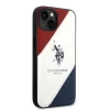 Чехол U.S. Polo Assn. Tricolor Embossed для iPhone 14 Plus White (USHCP14MPSO3)