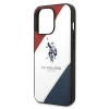 Чохол U.S. Polo Assn. Tricolor Embossed для iPhone 14 Pro White (USHCP14LPSO3)