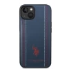 Чохол U.S. Polo Assn. Leather Stitch для iPhone 14 Plus Navy Blue (USHCP14MPFAV)