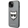 Чехол Karl Lagerfeld Saffiano Choupette Head Patch для iPhone 14 Silver (KLHCP14SSAPCHG)