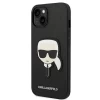 Чехол Karl Lagerfeld Saffiano Karl`s Head Patch для iPhone 14 Black (KLHCP14SSAPKHK)