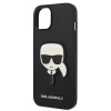 Чехол Karl Lagerfeld Saffiano Karl`s Head Patch для iPhone 14 Plus Black (KLHCP14MSAPKHK)