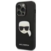 Чехол Karl Lagerfeld Saffiano Karl`s Head Patch для iPhone 14 Pro Black (KLHCP14LSAPKHK)