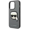 Чохол Karl Lagerfeld Saffiano Karl`s Head Patch для iPhone 14 Pro Max Silver (KLHCP14XSAPKHG)