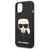 Чохол Karl Lagerfeld Silicone Karl's Head для iPhone 14 Plus Black with MagSafe (KLHMP14MSLKHBK)