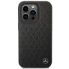 Чехол Mercedes Leather Stars Pattern для iPhone 14 Pro Black (MEHCP14L8REMPK)