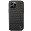 Чехол Mercedes Leather Stars Pattern для iPhone 14 Pro Max Black (MEHCP14X8REMPK)
