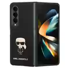 Чехол Karl Lagerfeld Saffiano Iconik Metal для Samsung Galaxy Fold4 (F936) Black (KLHCZFD4IKMSBK)