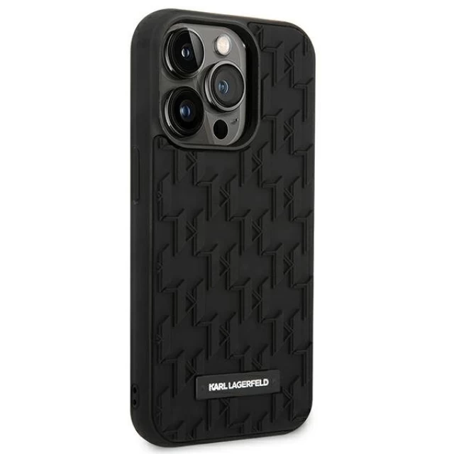 Чехол Karl Lagerfeld 3D Monogram для iPhone 14 Pro Max Black (KLHCP14XRUPKLPK)