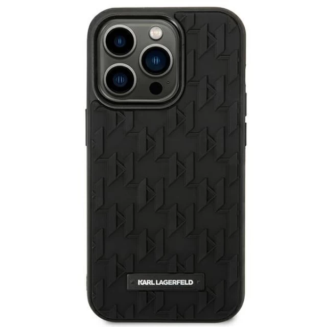 Чехол Karl Lagerfeld 3D Monogram для iPhone 14 Pro Max Black (KLHCP14XRUPKLPK)