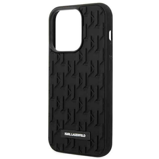 Чехол Karl Lagerfeld 3D Monogram для iPhone 14 Pro Max Black (KLHCP14XRUPKLPK)