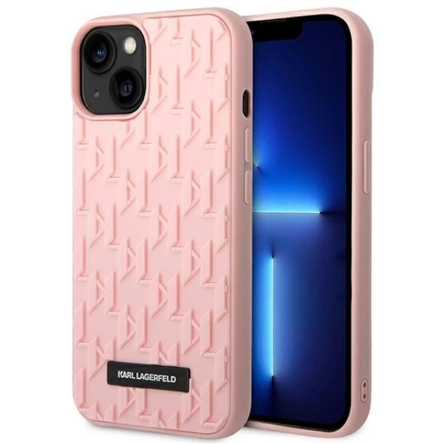 Чохол Karl Lagerfeld 3D Monogram для iPhone 14 Pink (KLHCP14SRUPKLPP)