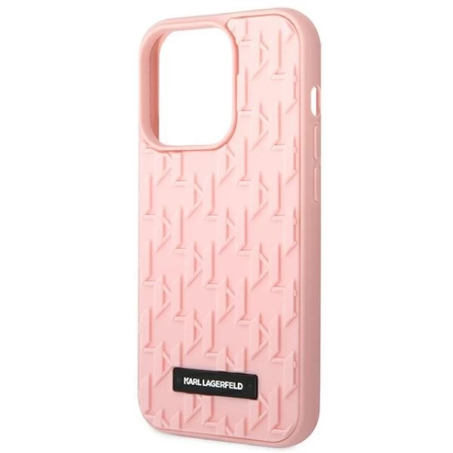 Чехол Karl Lagerfeld 3D Monogram для iPhone 14 Pro Pink (KLHCP14LRUPKLPP)