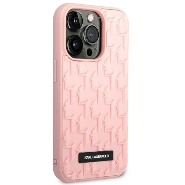 Чехол Karl Lagerfeld 3D Monogram для iPhone 14 Pro Pink (KLHCP14LRUPKLPP)