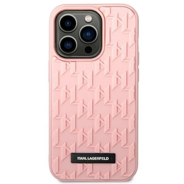 Чехол Karl Lagerfeld 3D Monogram для iPhone 14 Pro Pink (KLHCP14LRUPKLPP)