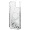 Чехол Karl Lagerfeld Liquid Glitter RSG для iPhone 14 Silver (KLHCP14SLCRSGRS)