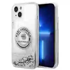 Чохол Karl Lagerfeld Liquid Glitter RSG для iPhone 14 Plus Silver (KLHCP14MLCRSGRS)