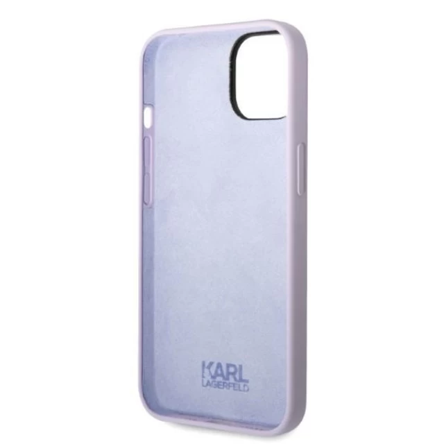 Чехол Karl Lagerfeld Silicone Ikonik для iPhone 14 Purple (KLHCP14SSNIKBCU)