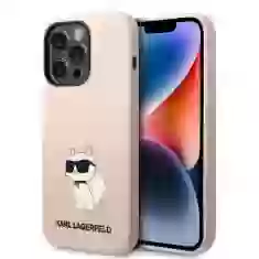 Чохол Karl Lagerfeld Silicone Choupette для iPhone 14 Pro Max Pink (KLHCP14XSNCHBCP)