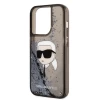 Чохол Karl Lagerfeld Glitter Karl Head для iPhone 14 Pro Black (KLHCP14LLNKHCK)