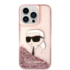 Чохол Karl Lagerfeld Glitter Karl Head для iPhone 14 Pro Max Pink (KLHCP14XLNKHCP)