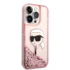Чохол Karl Lagerfeld Glitter Karl Head для iPhone 14 Pro Max Pink (KLHCP14XLNKHCP)
