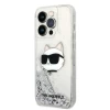 Чехол Karl Lagerfeld Glitter Choupette Head для iPhone 14 Pro Max Silver (KLHCP14XLNCHCS)