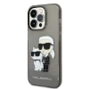 Чохол Karl Lagerfeld Gliter Karl & Choupette для iPhone 14 Pro Black (KLHCP14LHNKCTGK)