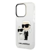 Чохол Karl Lagerfeld Gliter Karl & Choupette для iPhone 14 Pro Transparent (KLHCP14LHNKCTGT)