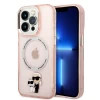 Чехол Karl Lagerfeld Iconic Karl & Choupette для iPhone 14 Pro Pink with MagSafe (KLHMP14LHNKCIP)