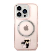 Чохол Karl Lagerfeld Iconic Karl & Choupette для iPhone 14 Pro Pink with MagSafe (KLHMP14LHNKCIP)