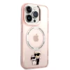 Чохол Karl Lagerfeld Iconic Karl & Choupette для iPhone 14 Pro Pink with MagSafe (KLHMP14LHNKCIP)