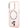 Чехол Karl Lagerfeld Iconic Karl & Choupette для iPhone 14 Pro Pink with MagSafe (KLHMP14LHNKCIP)